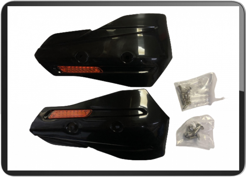Hand guard Led W/O bracket holder universal(Black)