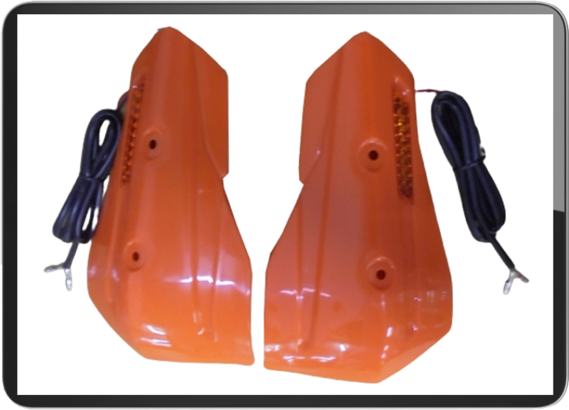 Hand guard Led W/O bracket holder universal(Orange)