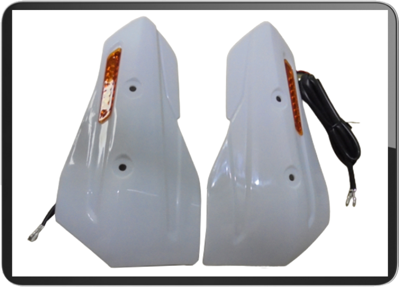 Hand guard Led W/O bracket holder universal(White)