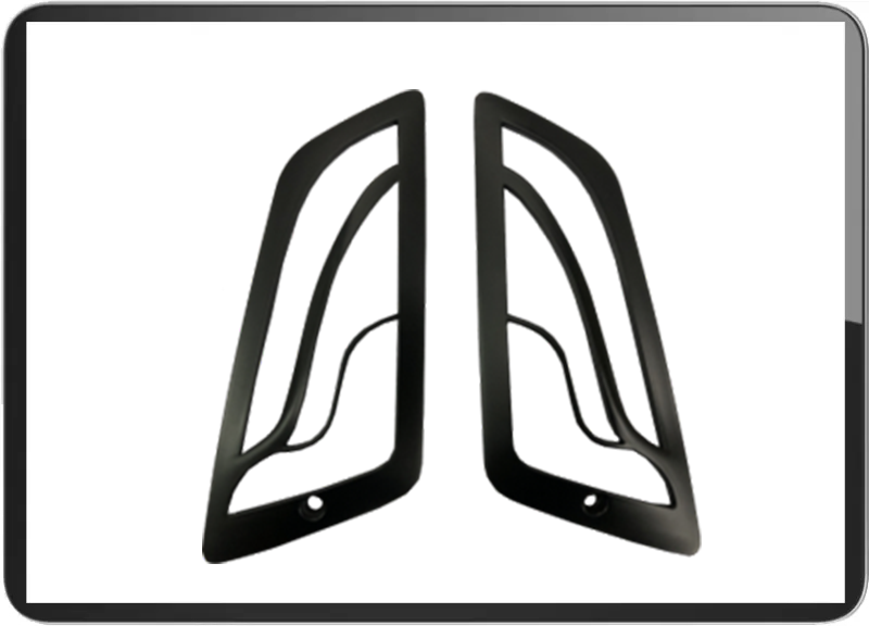 Vespa GTS/GTV/HPV front winker grill cover black
