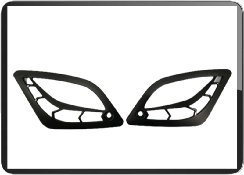 Vespa GTS/GTV/HPV rear winker grill cover black