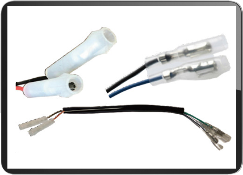 For Triumph turn signal connectors 2 wires / plug (PAIR)