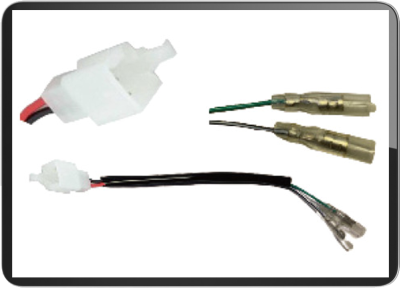 For Kawasaki license light connectors 2 wires