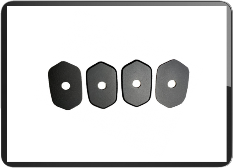 Kawasaki Indy Spacer set of 4pcs Material:Aluminum