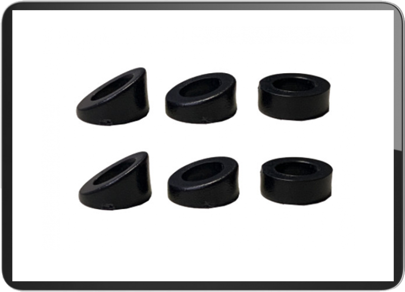 Angle Indy Spacer M10 hole set of 8pcs Material:Plastic