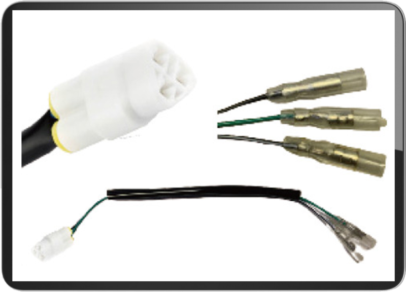For Yamaha license light connectors 3 wires / plug