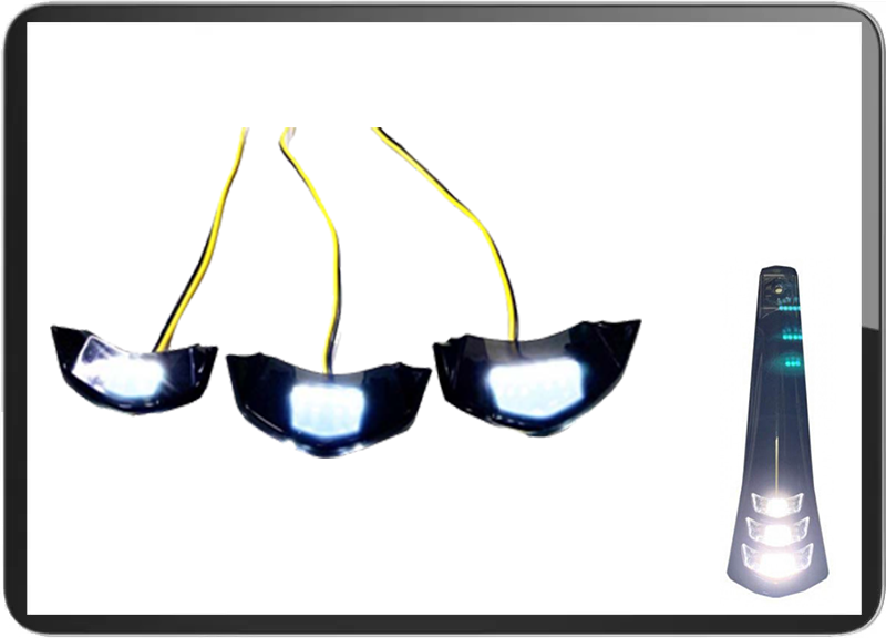 Vespa Primavera / Sprint Led horn chevron set of 3pcs