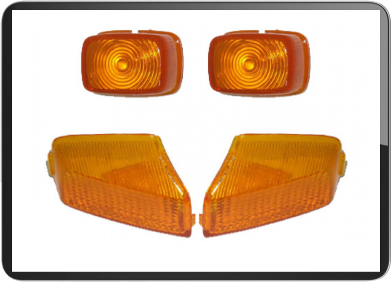 YAMAHA BWS BOOSTER 4pcs/set turn signal lens amber