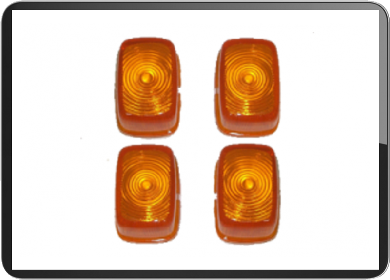 YAMAHA STUNT 4pcs/set turn signal lens amber