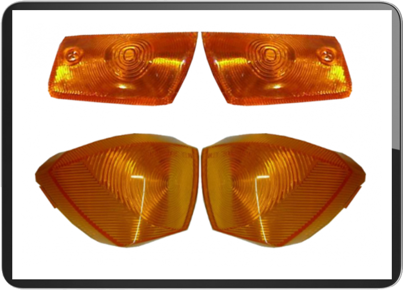 YAMAHA JOG/SH50E/1YU 4pcs/set turn signal lens amber