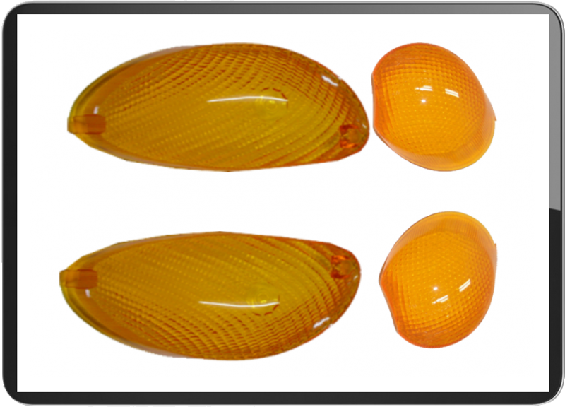 YAMAHA YP/YA125/5NR 4pcs/set turn signal lens amber