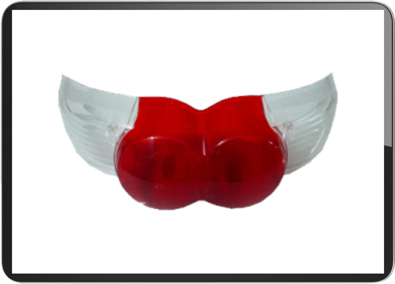YAMAHA OVETTO 2008 taillight lens Red