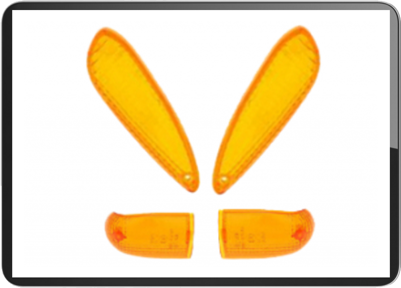 SUZUKI KATANA set of 4pcs turn signal lens amber