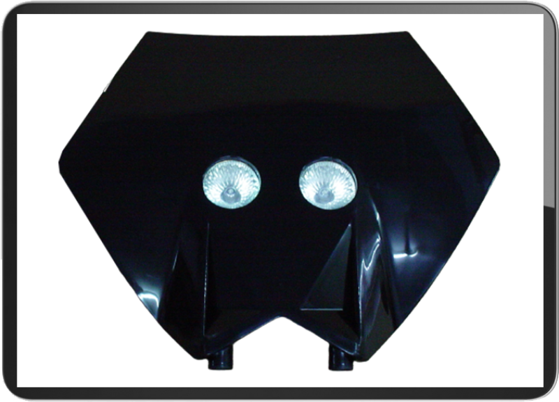 Headlight off road / motocross universal (IV) Black