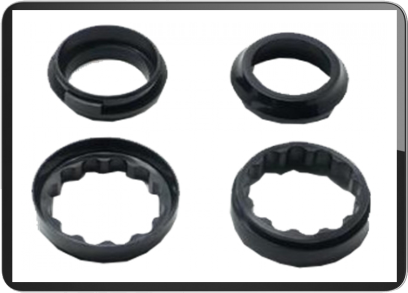 Kreidler headlight retaining ring set of 4pcs