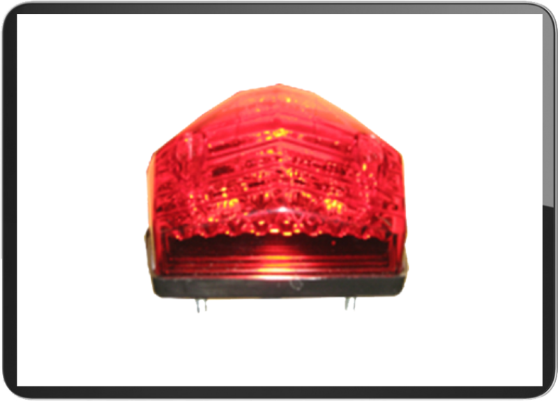 YG-F020050 Red lens led Taillight built-in screw 