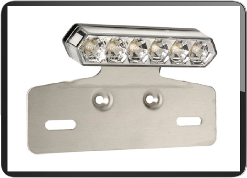 YG-9033 Clear lens w/bracket and license light