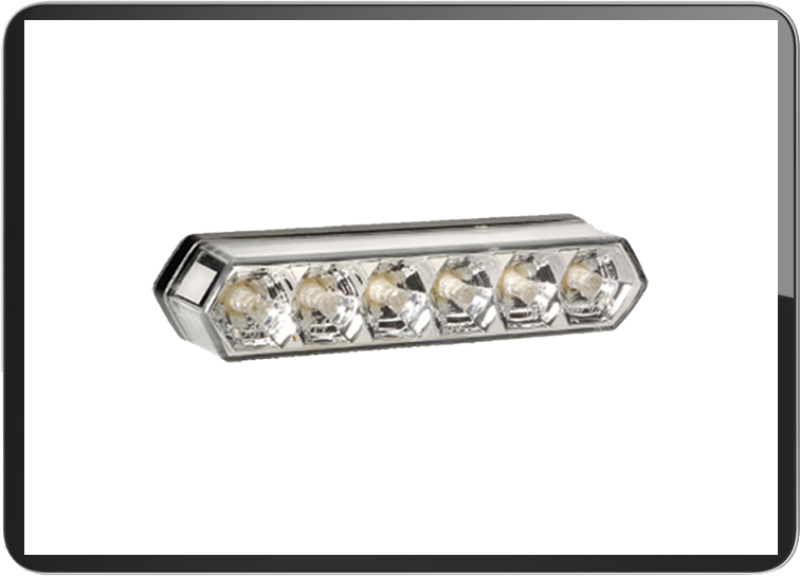 YG-9033 Clear lens led Taillight w/license light