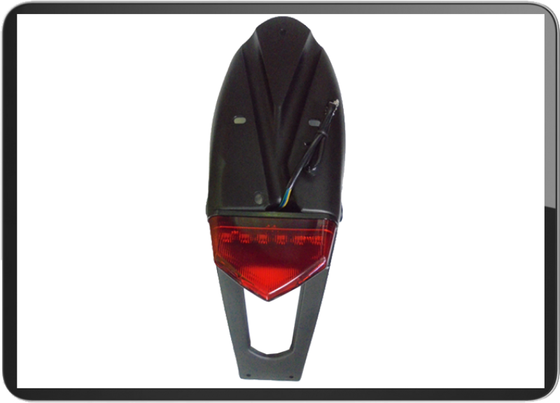 YG-9049 Red lens Led Taillight with mudguard