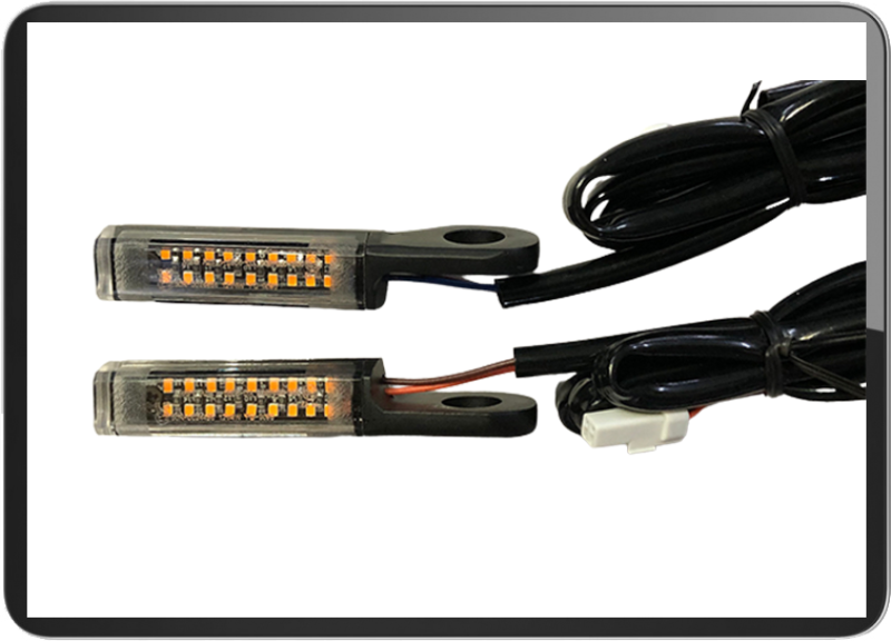 YG-9093-1 Sequential Led universal(PAIR) Black
