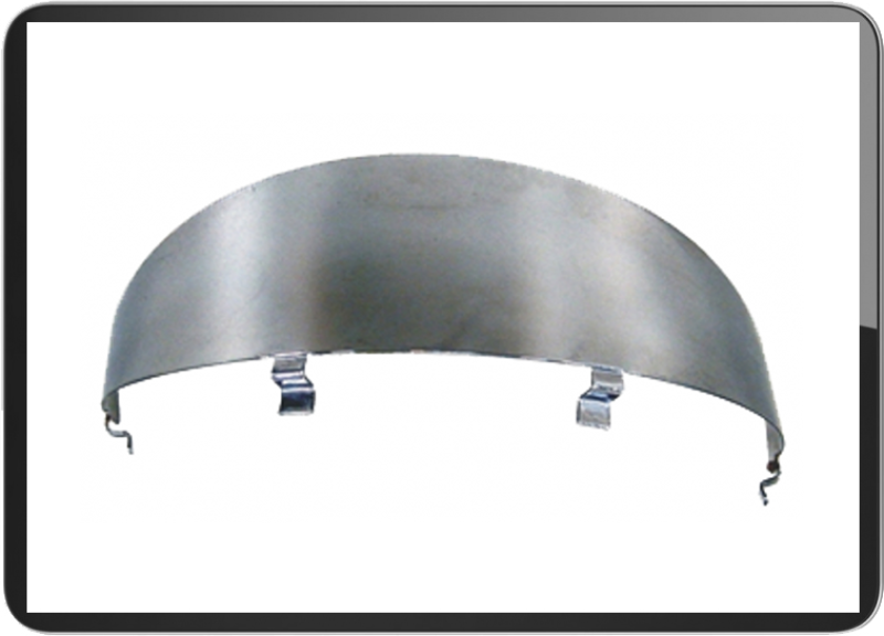 Vespa LX/GTV headlight visor chrome 4 brackets