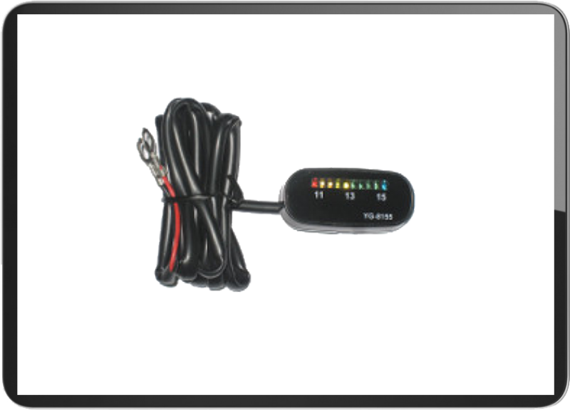 Battery Power Monitor black 12V-15V