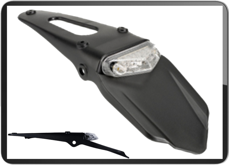 YG-9021W-1C Clear lens led Taillight with mudguard