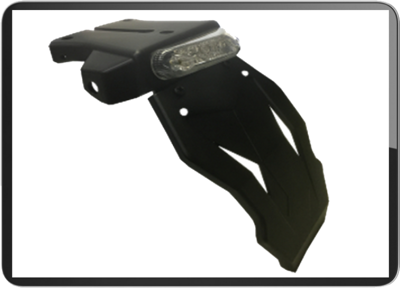 YG-9021W-6C Universal Led Taillight with mudguard clear