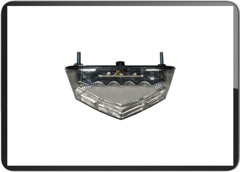 YG-9049 Clear lens Led Taillight w/license light